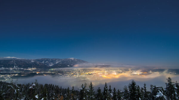 Villach bei Nacht